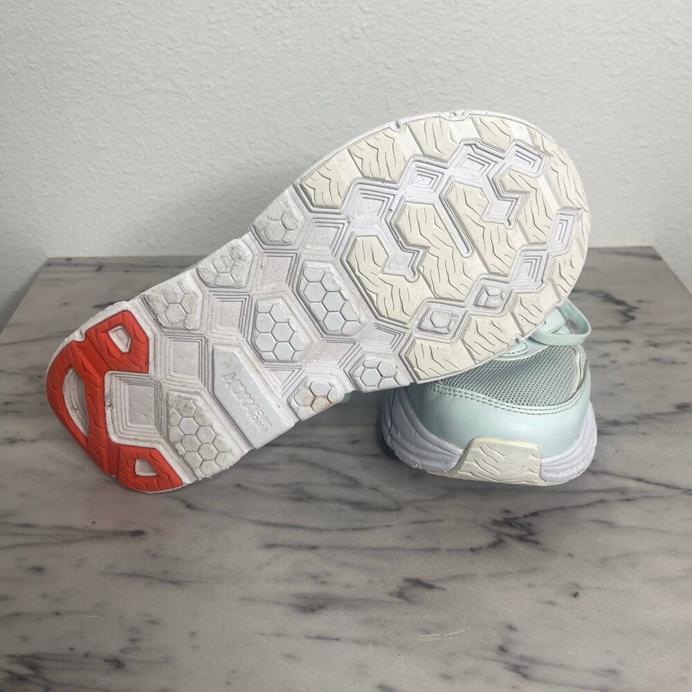 HOKA ONE ONE Clifton L Running Shoes – Women’s 8 / Men’s 7 Wan Blue/Mandarin Red - Picture 5 of 14